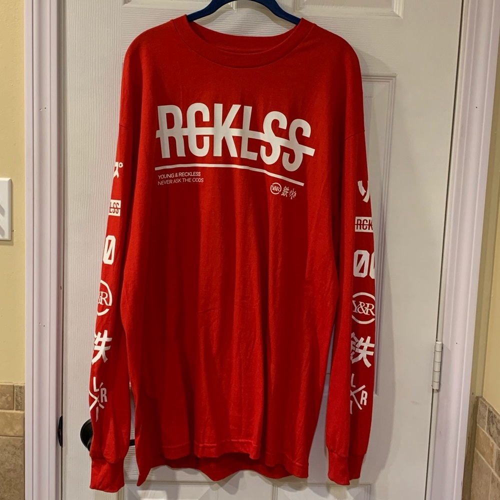 NWT RARE FIND Young & Reckless Long Sleeve Tee XL